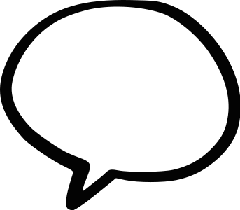 Comic-Icon einer Sprechblase