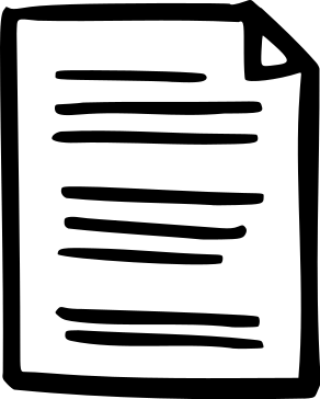 Comic-Icon einer Seite Papier